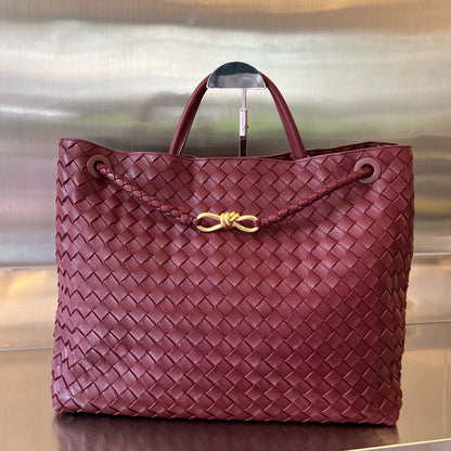 BV ラージ アンダモ 45cm ダークレッド ラムスキン