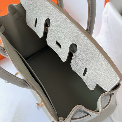 HM バーキンバッグ パールグレー トゴレザー ゴールド金具
