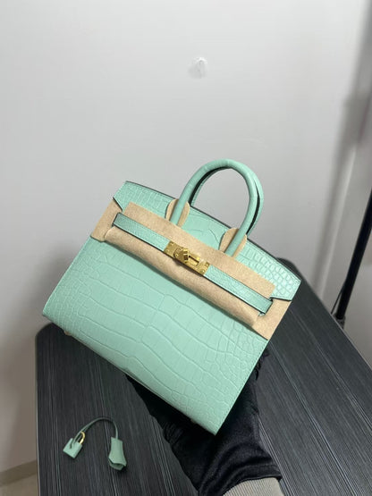 HM バーキン 25cm ヴェール・ドゥ・クロコダイル ゴールド金具
