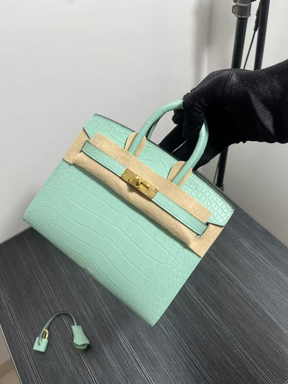 HM バーキン 25cm ヴェール・ドゥ・クロコダイル ゴールド金具