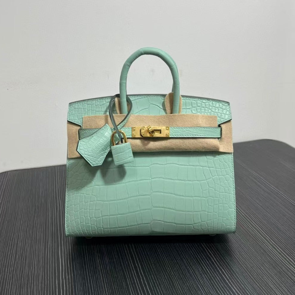 HM バーキン 25cm ヴェール・ドゥ・クロコダイル ゴールド金具