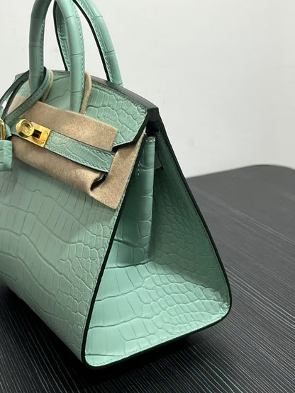 HM バーキン 25cm ヴェール・ドゥ・クロコダイル ゴールド金具