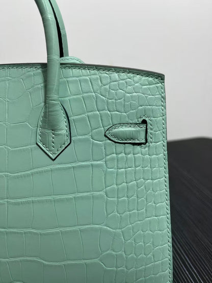 HM バーキン 25cm ヴェール・ドゥ・クロコダイル ゴールド金具