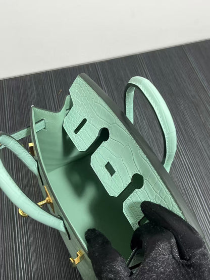 HM バーキン 25cm ヴェール・ドゥ・クロコダイル ゴールド金具