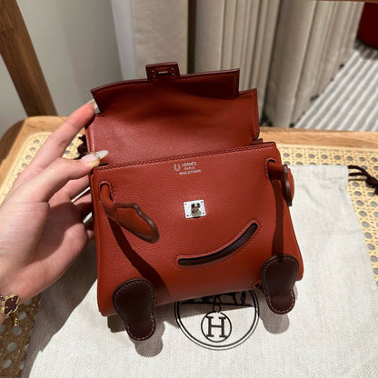 Poupée HM Kelly 16 cm en cuir Gulliver bordeaux