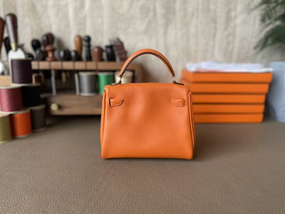 Poupée HM Kelly 16 cm en cuir Gulliver orange
