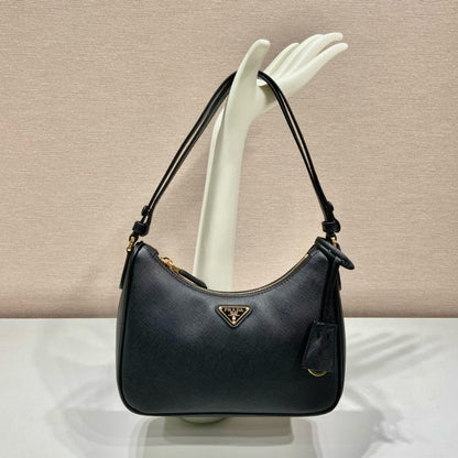 Mini sac en cuir Saffiano réédition Prada