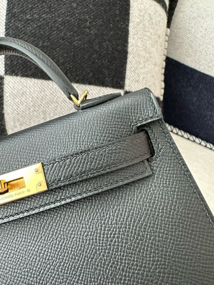 HM ミニケリー 19cm ブラック エプソム ゴールド金具 ベストバージョン
