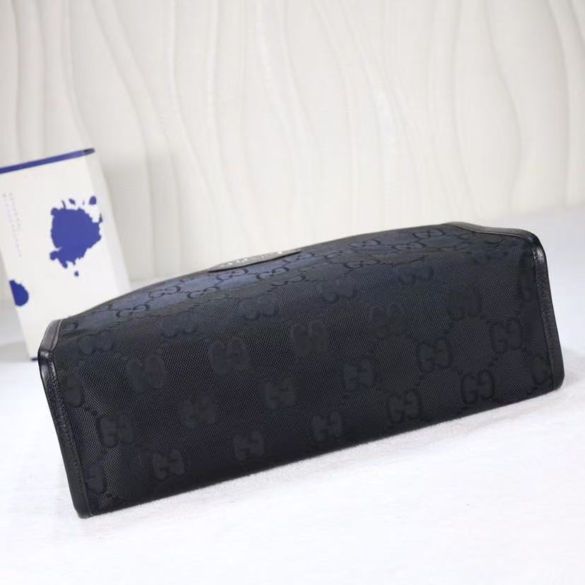 Sac fourre-tout Gucci Off The Grid de taille moyenne en polyester noir et cuir