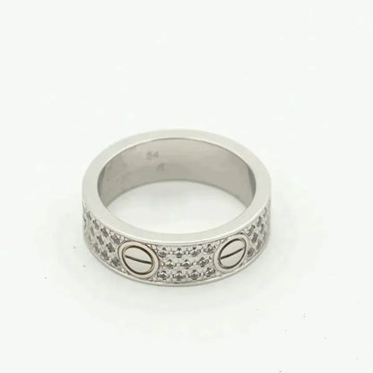 LOVE RING 6MM DIAMONDS PAVED