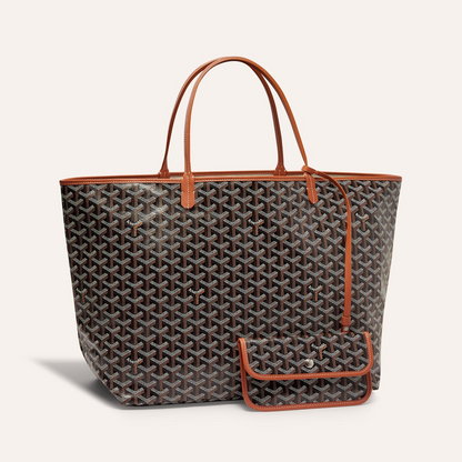 SAINT LOUIS GM 40CM TOILE NOIRE ET BRUN
