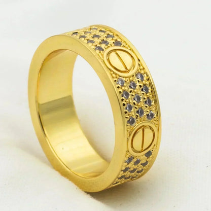 LOVE RING 6MM DIAMONDS PAVED