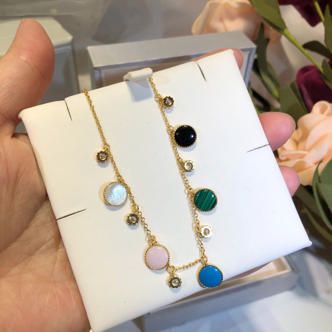 COLLIER ROSE DES VENTS EN OR JAUNE