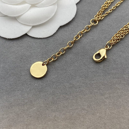 COLLIER FEMME 30 MONTAIGNE MÉTAL FINITION DORÉ