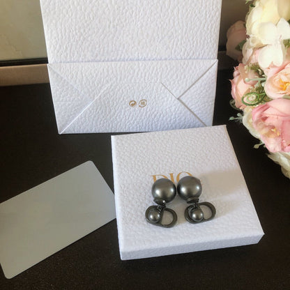 BOUCLES D'OREILLES CD NOIRES POUR FEMMES