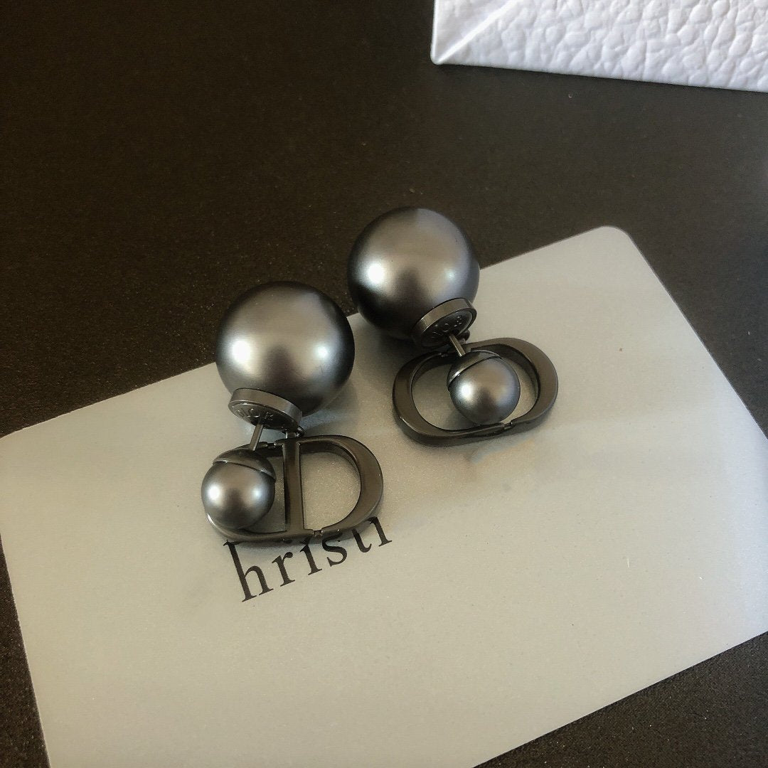 BOUCLES D'OREILLES CD NOIRES POUR FEMMES