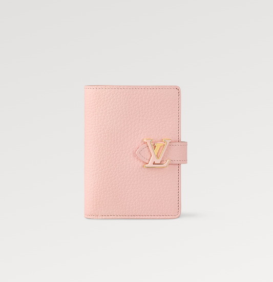 PORTEFEUILLE COMPACT VERTICAL ROSE CAPUCINES