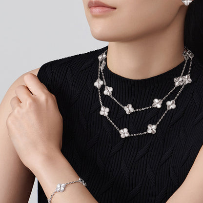CLOVER 20 MOTIFS DIAMOND SILVER