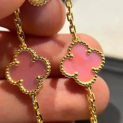 CLOVER 5 MOTIFS  PINK MOP BRACELET COLLECTION