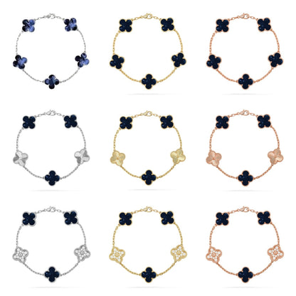 CLOVER 5 MOTIF PIETERSITE BRACELET COLLECTION