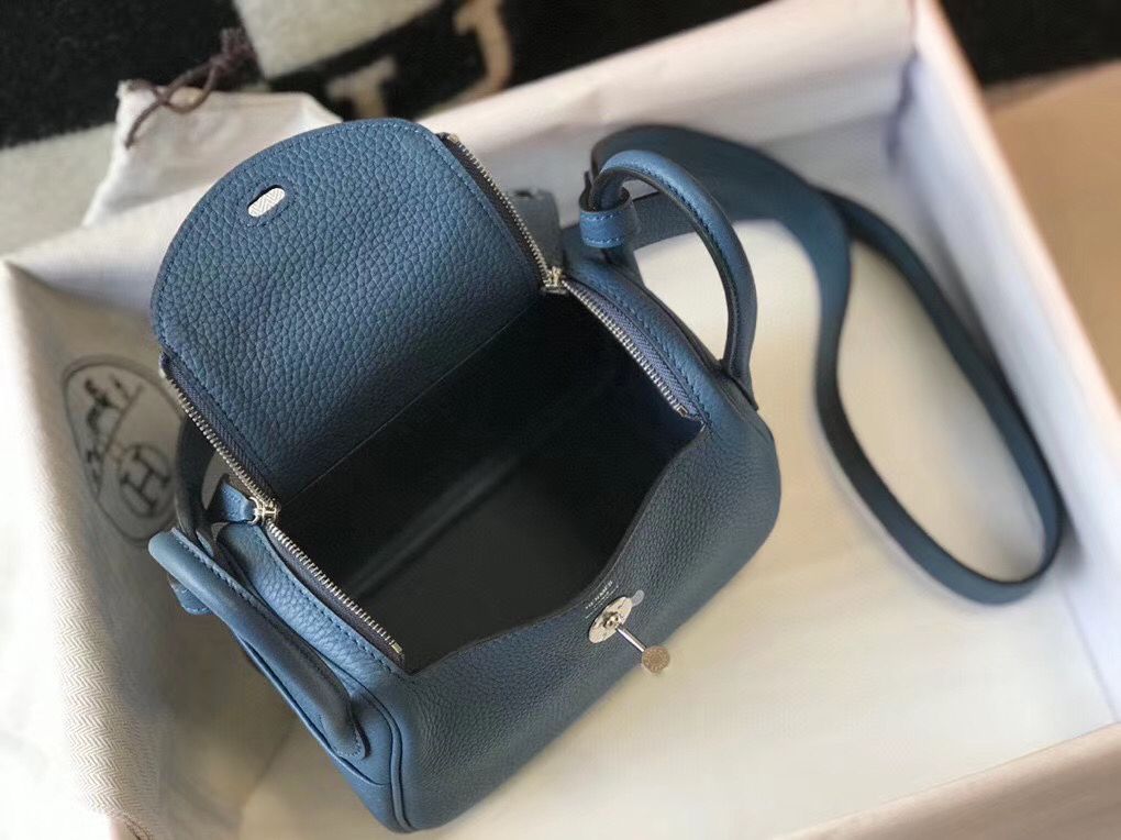 HM ミニ リンディ 20cm ブルーアゲート クレマンスレザー