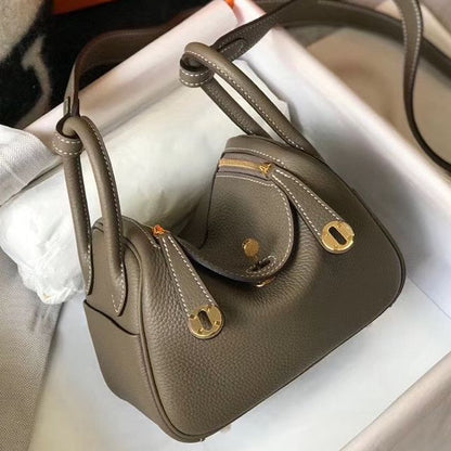 HM Mini Lindy 20cm Tourterelle Clemence Leather