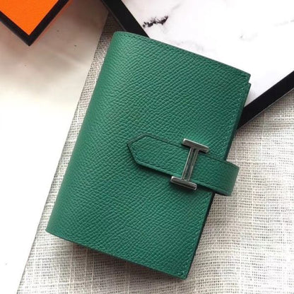 Mini portefeuille HM Bearn 10 cm en cuir Epsom Vertigo