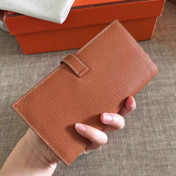 Portefeuille à soufflet HM Brown Clémence Béarn 17,5