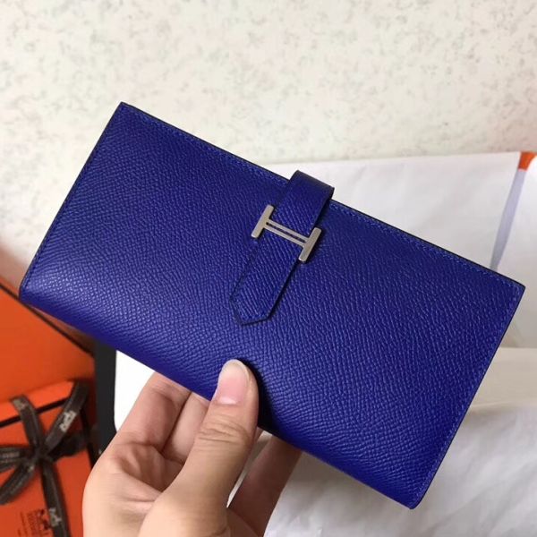 Portefeuille à soufflet HM Blue Electric Epsom Bearn 17,5