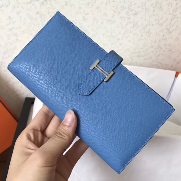 Portefeuille à soufflet HM Blue Jean Epsom Bearn 17,5