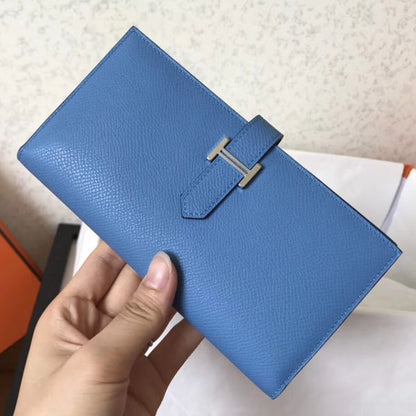 Portefeuille à soufflet HM Blue Jean Epsom Bearn 17,5