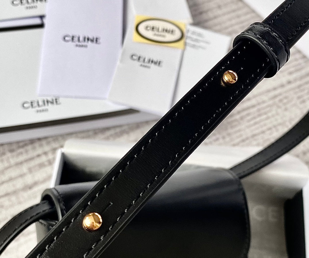 TEEN TRIOMPHE 11CM CUIR DE VEAU NOIR