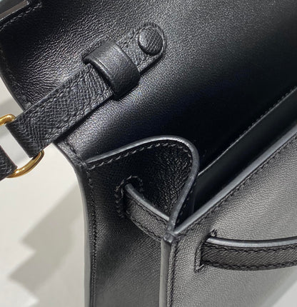 HM ケリー エラン 27cm ブラックレザー グレー