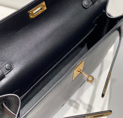HM ケリー エラン 27cm ブラックレザー グレー
