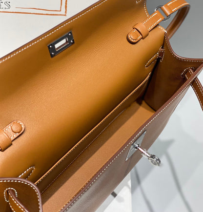 Montre HM Kelly Elan 27 cm en cuir doré