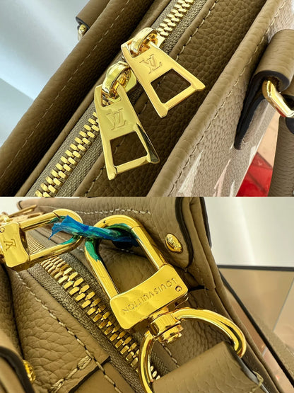 onthego 25 east west da bicolor monogram empreinte