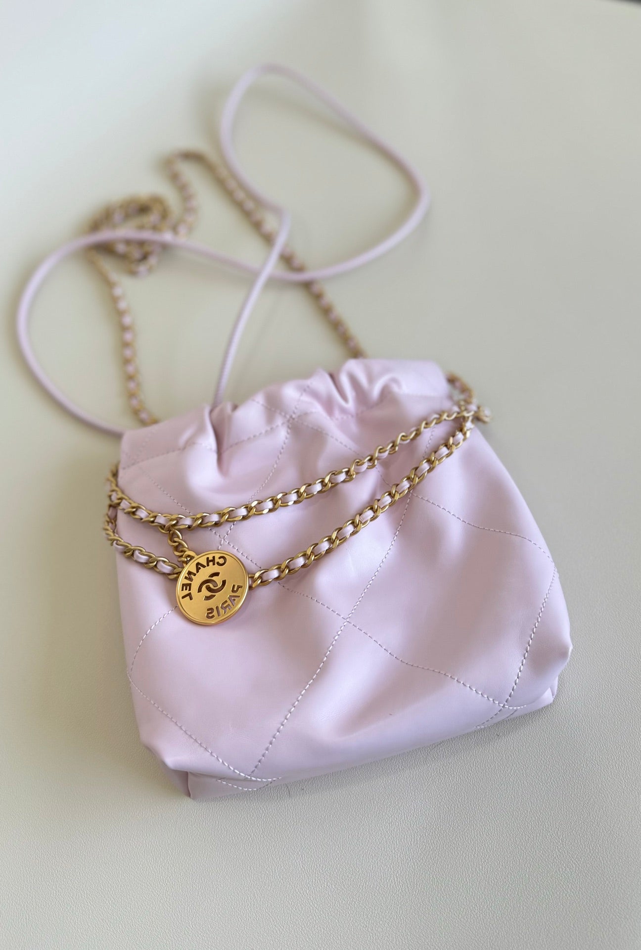 CC HOBO MINI 20CM CANDY PEAU D'AGNEAU