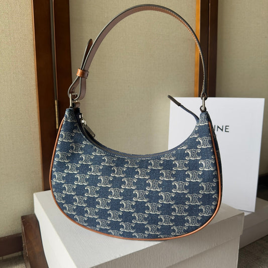 SAC AVA 24 EN DENIM TRIOMPHE BLEU BAYOUX