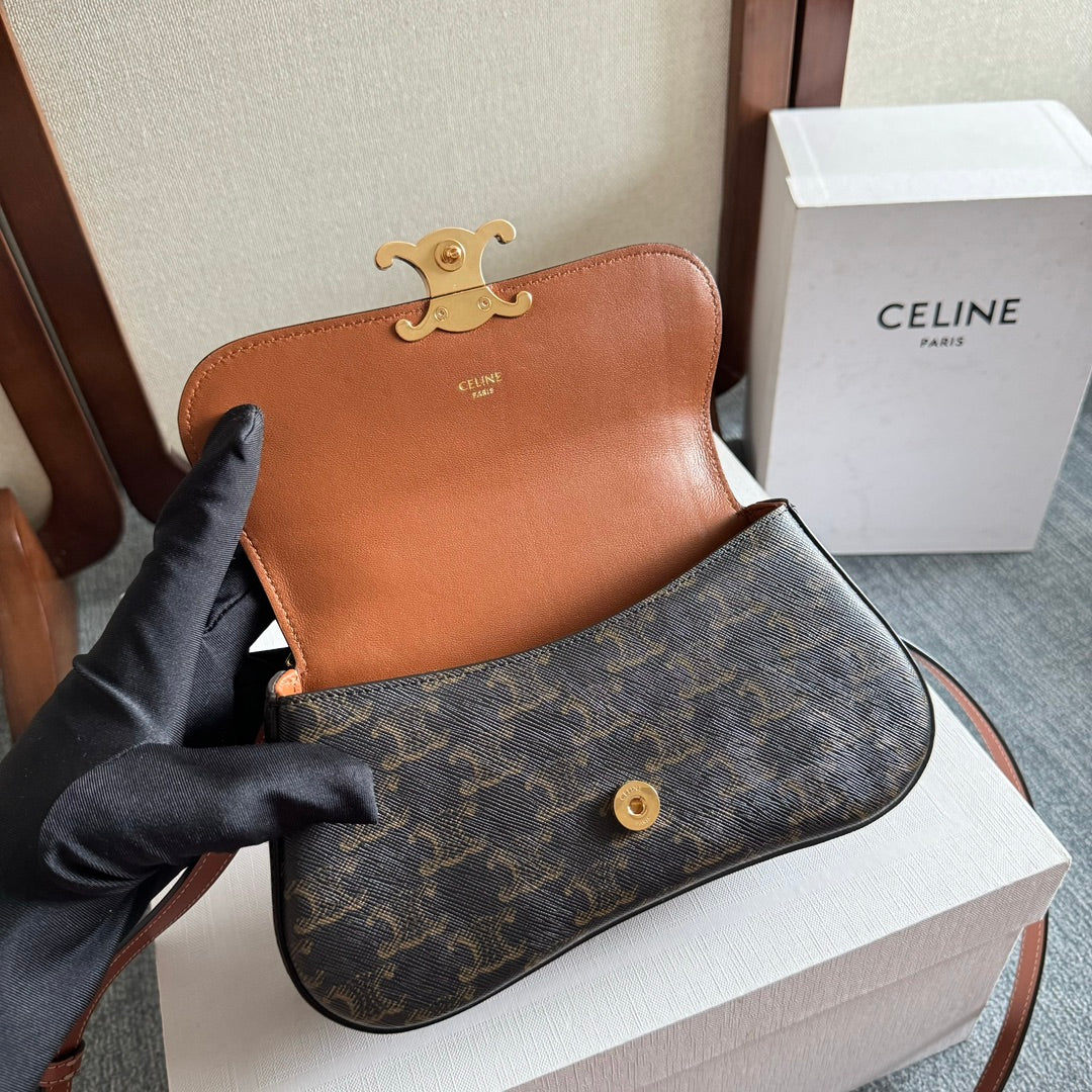 ティーン ローラ 20 ブラック トリオンフ キャンバス ゴールドハードウェア
