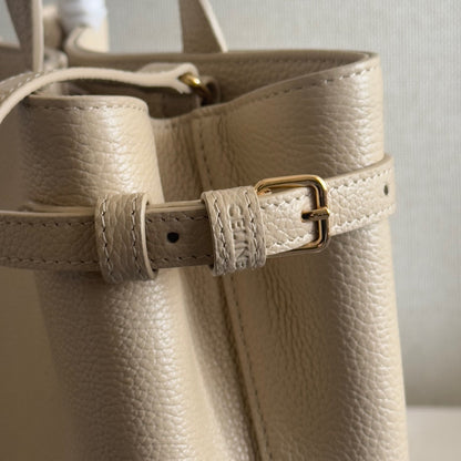 MINI CABAS ANAÏS CUIR TRIOMPHE 20 ベージュ グレイン カーフスキン