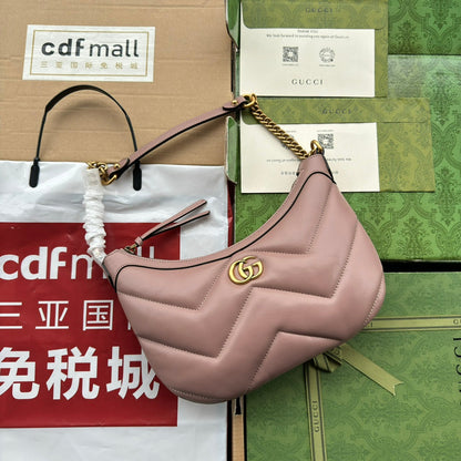 SAC BANDOULIÈRE MARMONT 26 EN CUIR DE VEAU ROSE NUDE