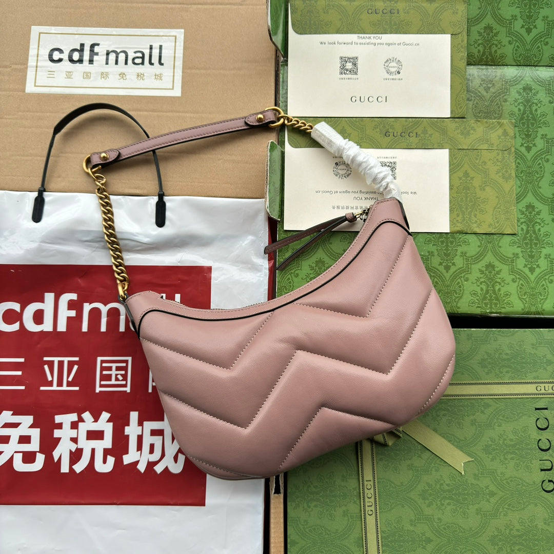 SAC BANDOULIÈRE MARMONT 26 EN CUIR DE VEAU ROSE NUDE