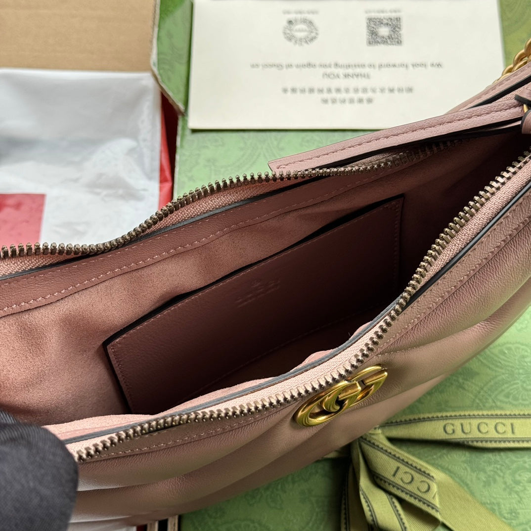SAC BANDOULIÈRE MARMONT 26 EN CUIR DE VEAU ROSE NUDE