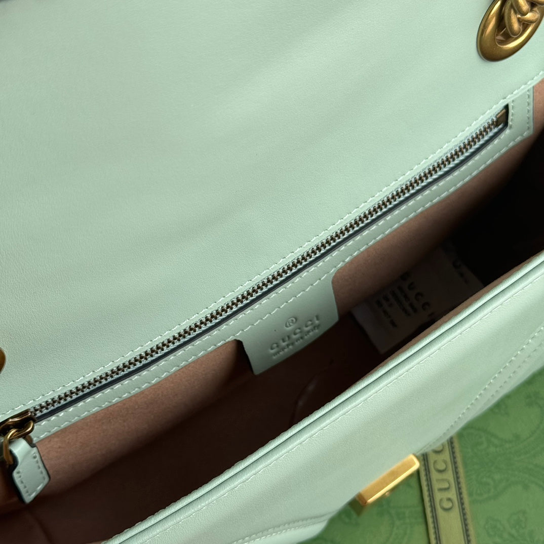 GGマーモント 26cm ターコイズカーフスキン ゴールド金具