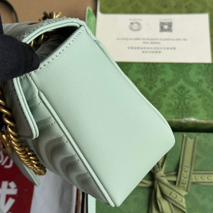 GGマーモント 26cm ターコイズカーフスキン ゴールド金具