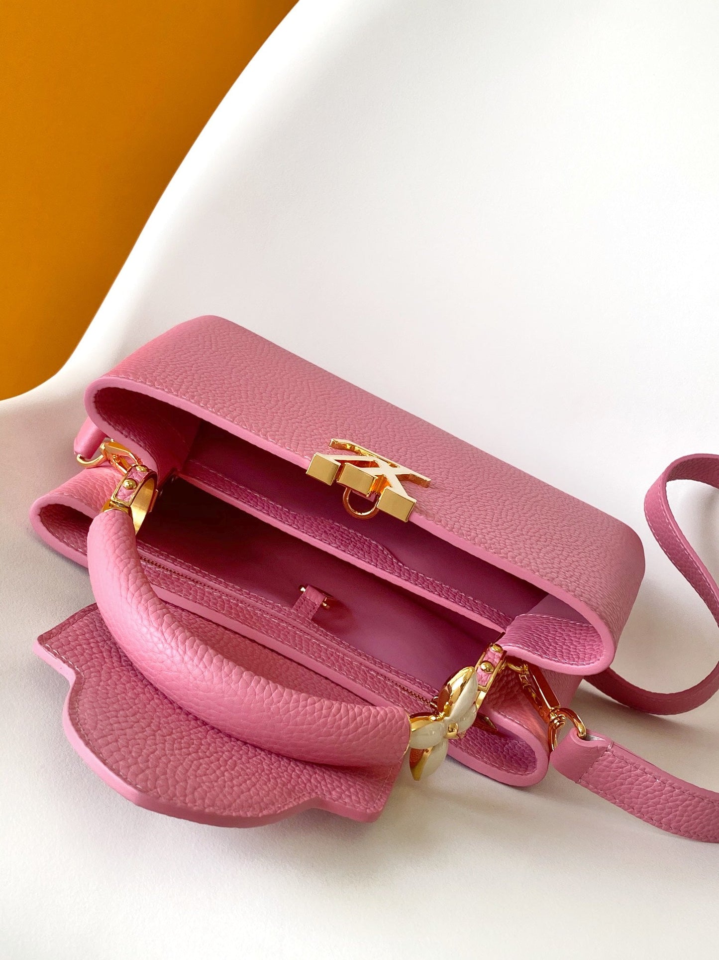 CAPUCINES MINI 21 EN QUINCAILLERIE OR TAURILLON ROSE GUIMAUVE