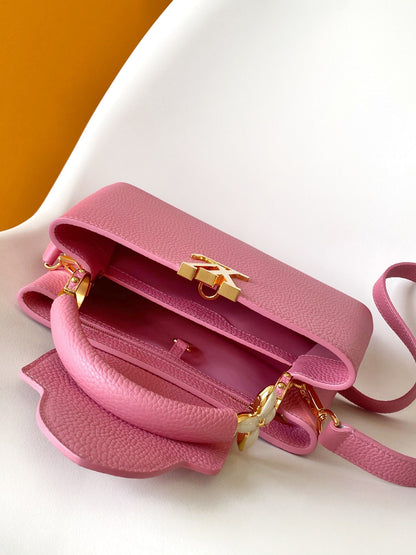 CAPUCINES MINI 21 EN QUINCAILLERIE OR TAURILLON ROSE GUIMAUVE