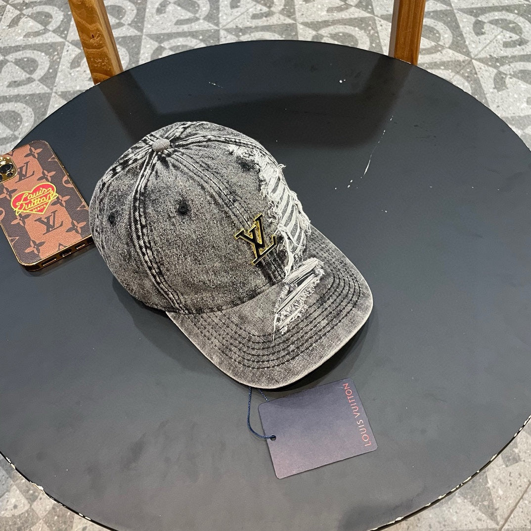 CASQUETTE DE BASEBALL EN DENIM GRIS CLAIR 404846 