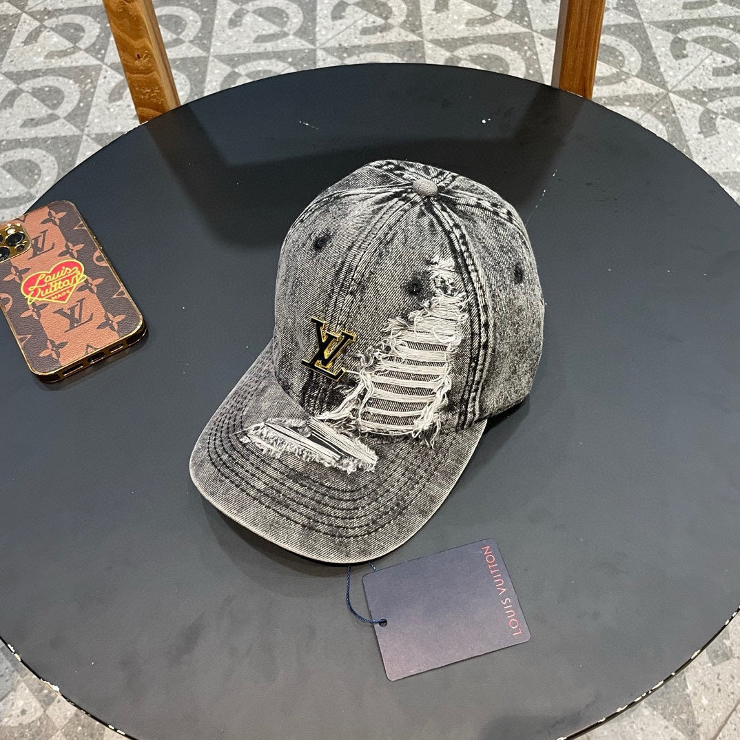CASQUETTE DE BASEBALL EN DENIM GRIS CLAIR 404846 