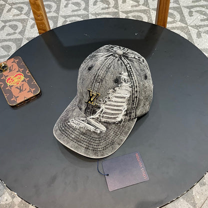 CASQUETTE DE BASEBALL EN DENIM GRIS CLAIR 404846 